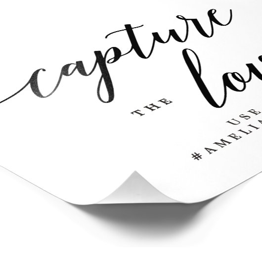 Vang de Liefde EDITABLE KLEUR en GROOTTETSCHAP MSC Foto Afdruk (Hoek)