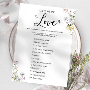Vang De Liefde I Spy Bruiloftsspel Kaart