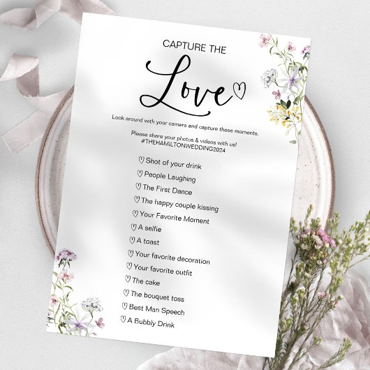 Vang De Liefde I Spy Bruiloftsspel Kaart