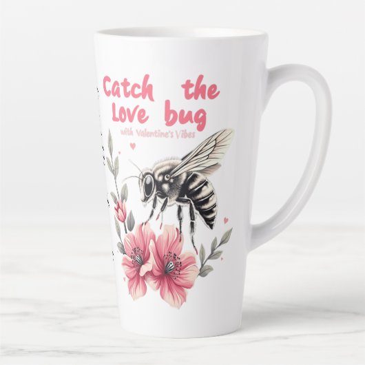 Vang de Liefdeskever Valentijnsdag Latte Mok (Rechts)