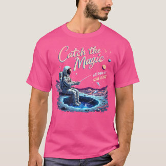 Vang De Magie Astronaut Gaat Vissen Astronaut S T-shirt