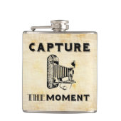 Vang de Moment  Fotograaf van de Camera Heupfles (Voorkant)