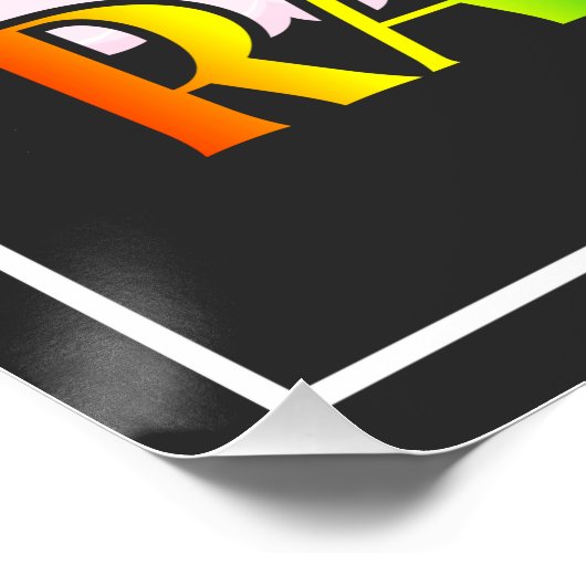 Vang de Regenboog - Eenhoorn Design-15989 Perfect Poster (Hoek)