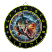 Vang de sensatie met basstijl dartbord (Voorkant)