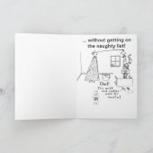 Vang de Vangst van de Groet van de Geest B&W Feestdagen Kaart (Binnen)