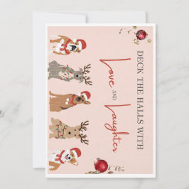 Vang de vreugde van Kerstmis met vrolijke kaart