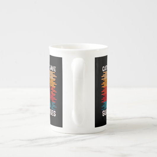 Vang de Wave Summer Vibes Porselein Kop (Achterkant)