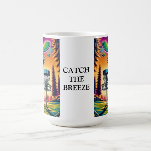 Vang de wind | Alien Disc Golf Magische Mok (Midden)