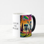 Vang de wind | Alien Disc Golf Magische Mok (Voorkant rechts)