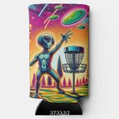 Vang de wind | Alien Disc Golf Seltzer Blikjeskoeler (Achterkant)