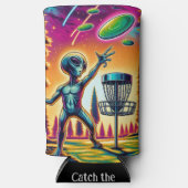 Vang de wind | Alien Disc Golf Seltzer Blikjeskoeler (Voorkant)