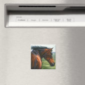 Vang de wind - Bay Horse Magnet (Insitu (Vaatwasser))