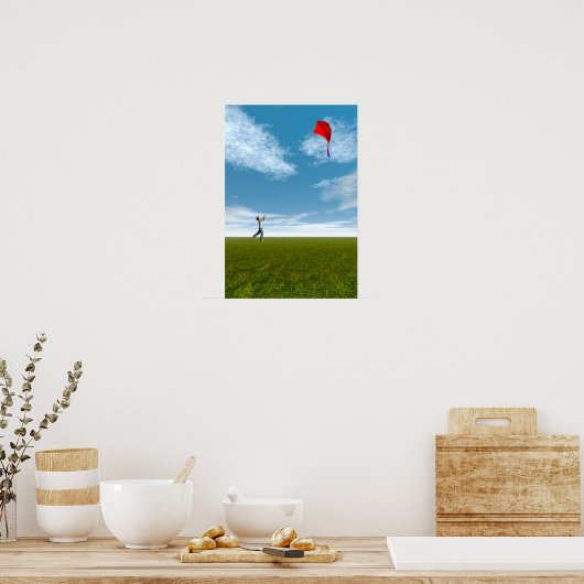 Vang de wind! poster (Keuken)