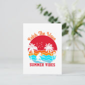 Vang de Zomer Golf Beweging Briefkaart (Staand voorkant)