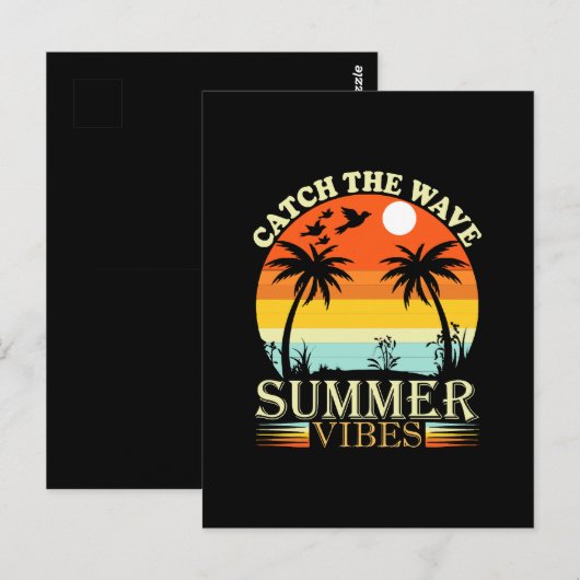 Vang de Zomer Golf Beweging Briefkaart (Voorkant / Achterkant)