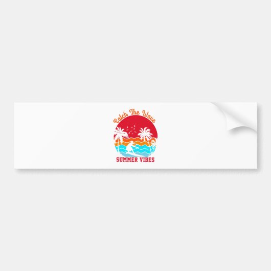Vang de Zomer Golf Beweging Bumpersticker (Voorkant)