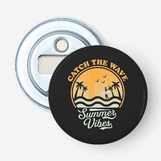 Vang de Zomer Golf Beweging Button Flesopener (Voorkant)