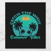 Vang de Zomer Golf Beweging Wijn Etiket (Enkel label)