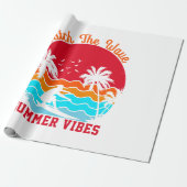Vang de Zomer Golfslag op Cadeaupapier (Uitgerold)