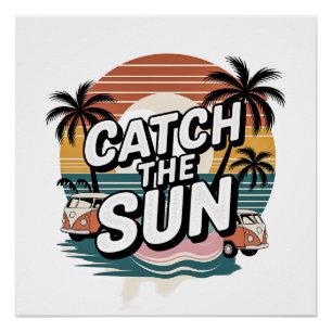 Vang de zon perfect poster