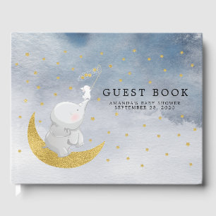 Vang een Baby shower van sterbunny Elephant Gastenboek
