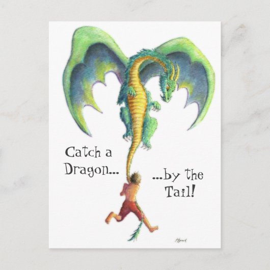 Vang een briefkaart van de Draak (Voorkant)