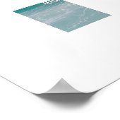 Vang een Citaat van de Golf op Oceaan Poster (Hoek)