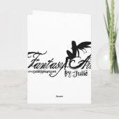 Vang een Dalend Wenskaart van de Ster Kaart (Achterkant)