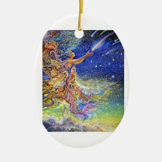 Vang een Falling Star Keramisch Ornament (Voorkant)