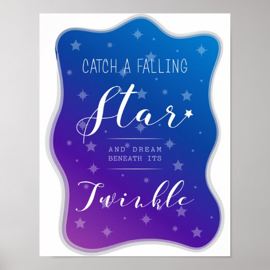 Vang een Falling Star Poster (Voorkant)