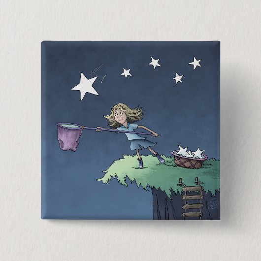 Vang een Falling Star - Verzamel Button (Voorkant)
