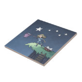 Vang een Falling Star - Verzamel wensen Tegeltje (Zijkant)
