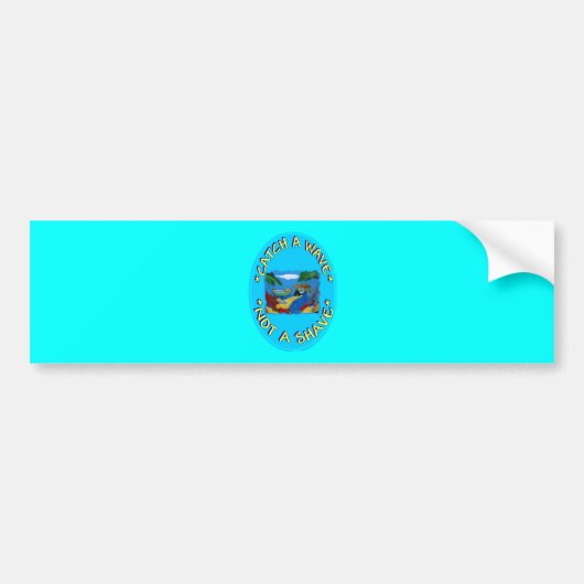 VANG EEN GOLF NIET EEN SCHEERBEURT BUMPERSTICKER (Voorkant)