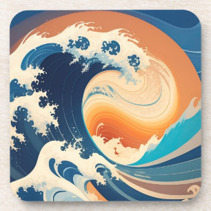 Vang een nieuwe golf bier onderzetter