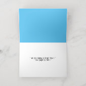 Vang een vis Wenskaart Folie Wenskaart (Binnenlaag)