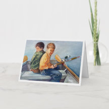 Vang een vis Wenskaart