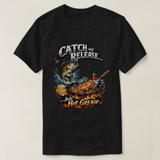 Vang en Laat Los Visser T-shirt  (Design voorkant)