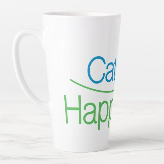 Vang Geluk in je momenten! Latte Mok (Links)