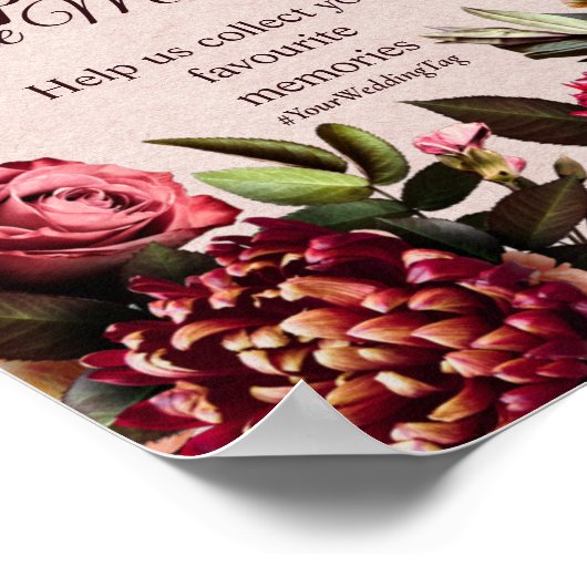 Vang het Moment Trouwtekst Poster (Hoek)