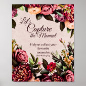 Vang het Moment Trouwtekst Poster (Voorkant)