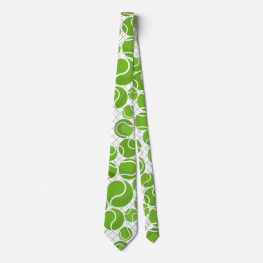 Vang het patroon van de tennisballen stropdas (Voorkant)