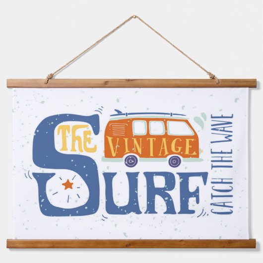 Vang het Poster van de Golf Hangend Wandkleed (Voorkant)