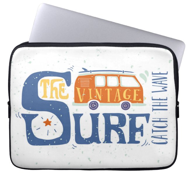 Vang het Poster van de Golf Laptop Sleeve (Voorkant)