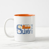 Vang het Poster van de Golf Tweekleurige Koffiemok (Links)