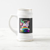 Vang het Regenboog Eenhoorn Ontwerp Bierpul (Links)