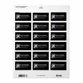 Vang het Regenboog Eenhoorn Ontwerp Etiket (Full Sheet)