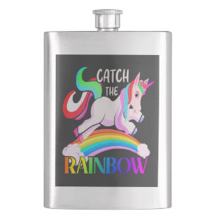 Vang het Regenboog Eenhoorn Ontwerp Flacon