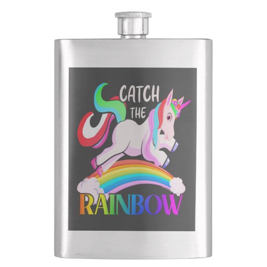 Vang het Regenboog Eenhoorn Ontwerp Flacon (Voorkant)