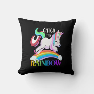 Vang het Regenboog Eenhoorn Ontwerp Kussen