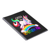 Vang het Regenboog Eenhoorn Ontwerp Notitieboek (Rechterzijde)